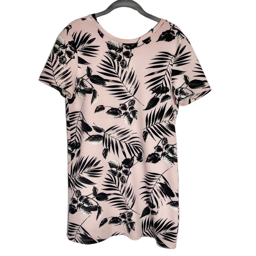 Forever 21 floral print pink pretty shift / tunic dress size Medium
